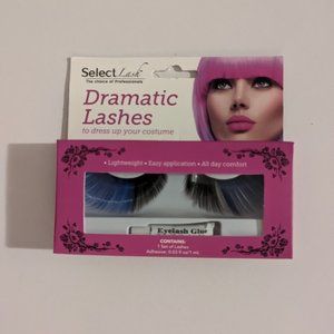 3/$10 Halloween Blue and Black Lashes